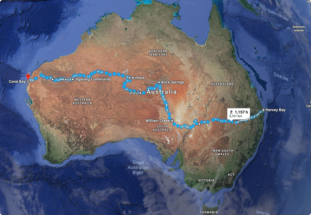 Map GPS tracker
